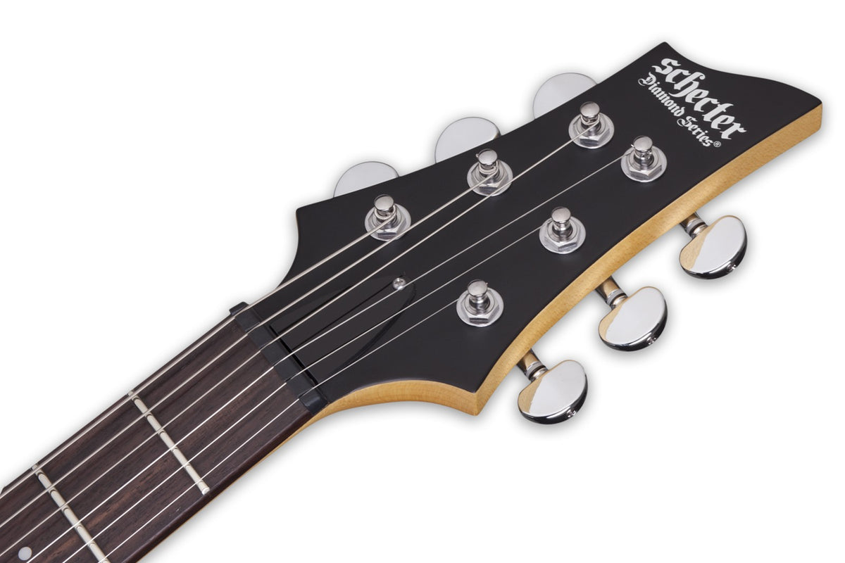 Schecter 430 C-6 Deluxe Solid-Body Electric Guitar, Satin Black