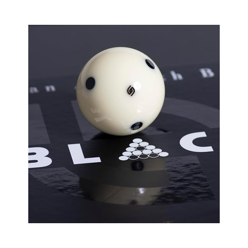 Aramith Tournament Black Billiard Pool Cue Ball 2 1/4" 6 Black Dots in a blister