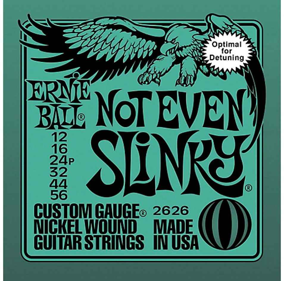 Ernie Ball 2626 Not Even Slinky 12-56 (3 Pack Bundle)
