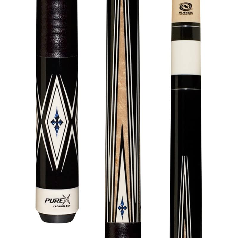 PureX Maple Pool Cue w/ Linen Wrap and Poly Inlays - Pure X Size: 20 oz