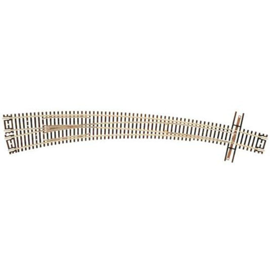 Atlas 2058 N Scale Curved Left-Hand Turnout Code 55 Track