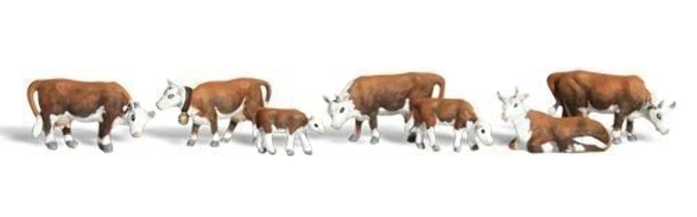 Woodland Scenics Hereford Cows HO Scale