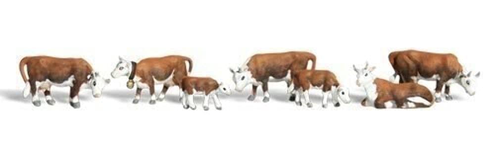 Woodland Scenics Hereford Cows HO Scale