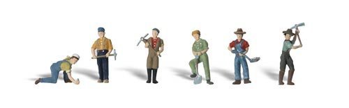 Track Workers HO Scale Woodland Scenics
