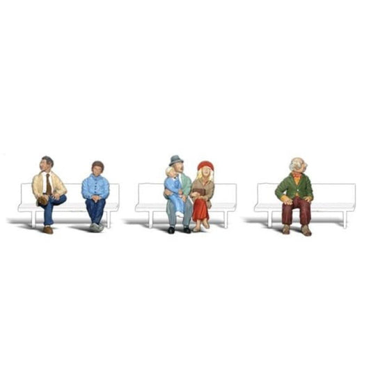 Woodland Scenics Passengers Figure Set, HO Scale