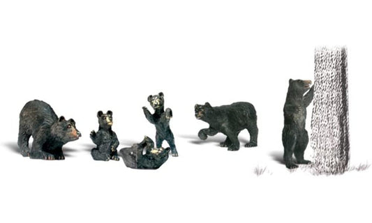 Woodland Scenics Black Bears HO Scale