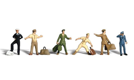 Woodland Scenics Uniformed Travelers HO Scale