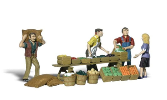 Woodland Scenics Farmers Market HO Scale