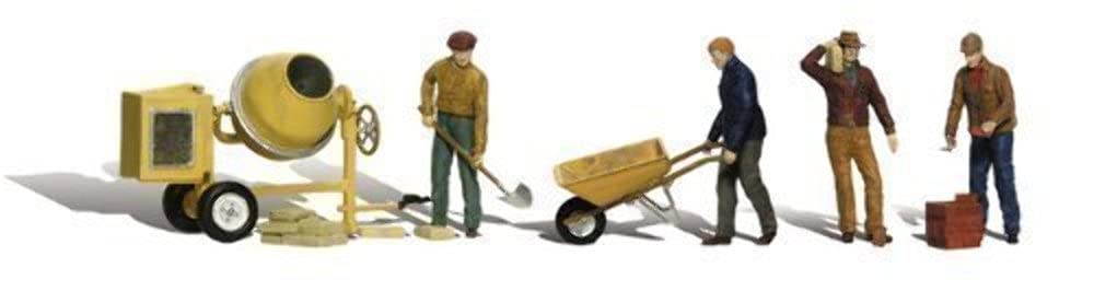 Woodland Scenics HO Scale Scenic Accents Figures/People Set Masonry Workers (4)