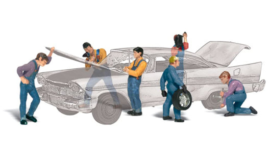 Woodland Scenics Auto Mechanics HO Scale