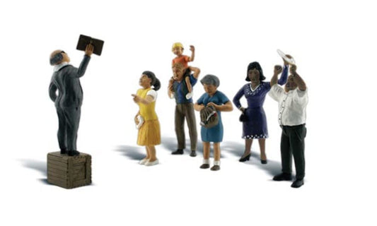 Sermon on the Crate HO Scale Woodland Scenics