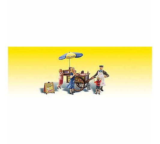 Wally's Weiner Wagon (Hotdog Wagon & 4 Figures)