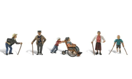 Physically Challenged (6 Figures w/Walking Aids)