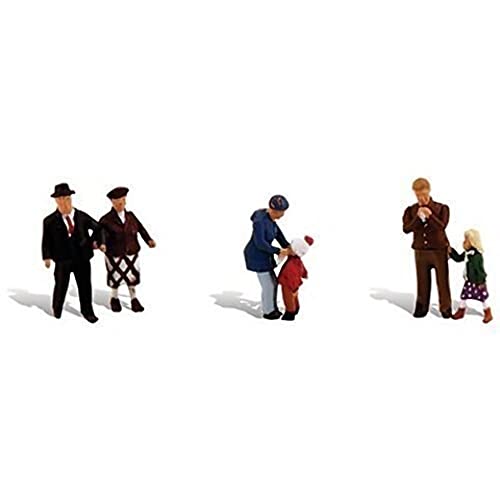 HO Scenic Accents Young & Old People (6) HO Woodland Scenics