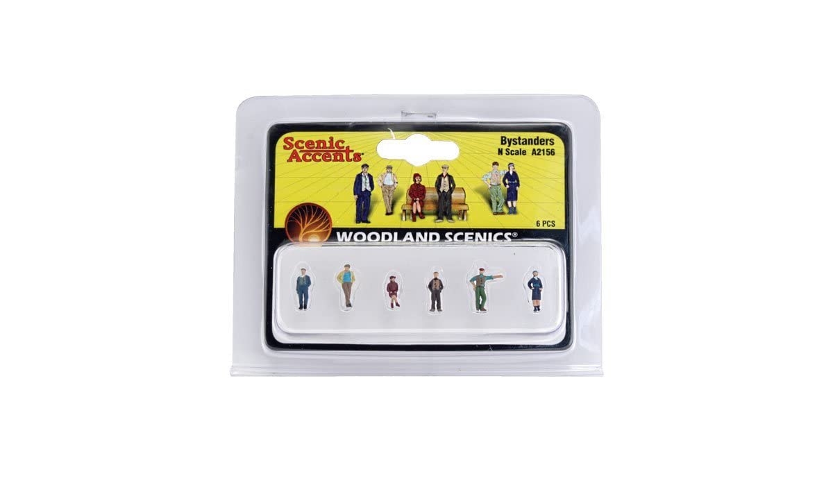 Woodland Scenics N Scale Scenic Accents Figures/People Set Bystanders (6)