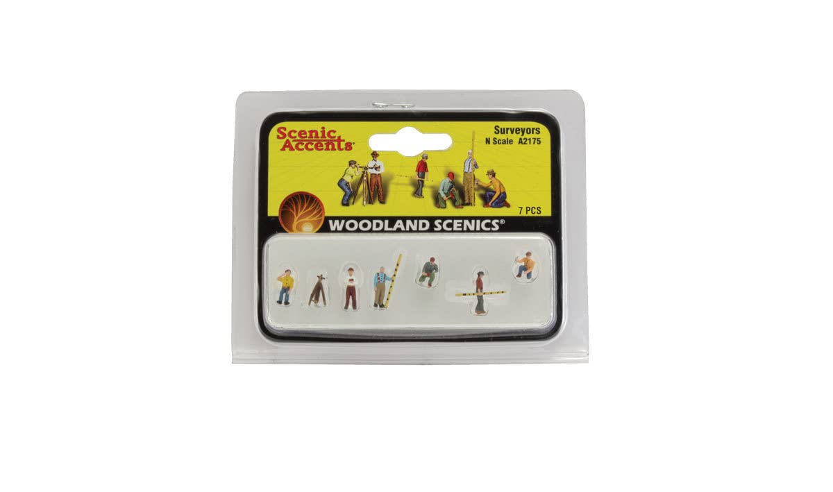 Woodland Scenics N Scale Scenic Accents Figures/People Set Surveyors (6)