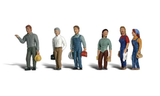 2nd Shift Workers N Scale Woodland