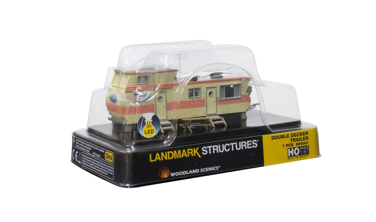 Woodland Scenics Landmark Structures Built-&-Ready® Double Decker Trailer, HO Scale