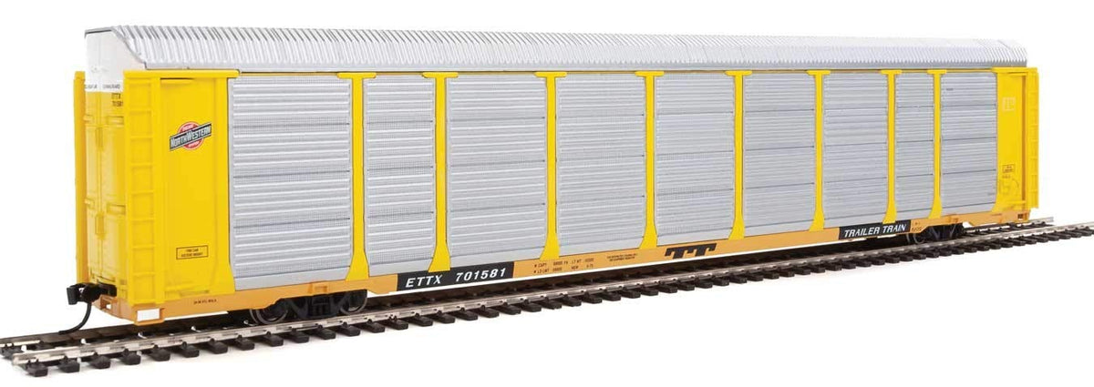 Walthers Proto 920-101418 89' Tri-Level Enclosed Auto Carrier C&NW 701581