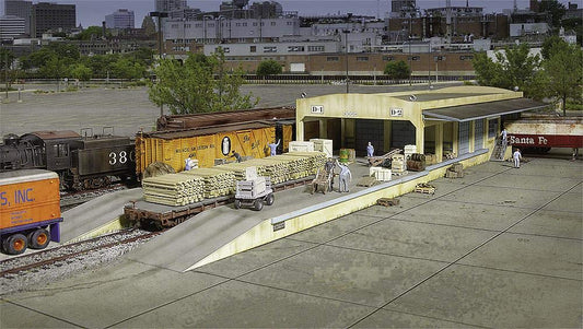 Walthers Cornerstone Open Air Transload Building 933-2918 HO Scale Model Railroad - Structure Kit