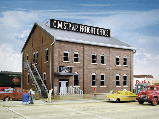 Walthers Cornerstone Series Kit HO Scale Freight Office Kit, 8