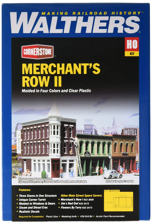 Walthers Cornerstone Series Kit HO Scale Merchant's Row II