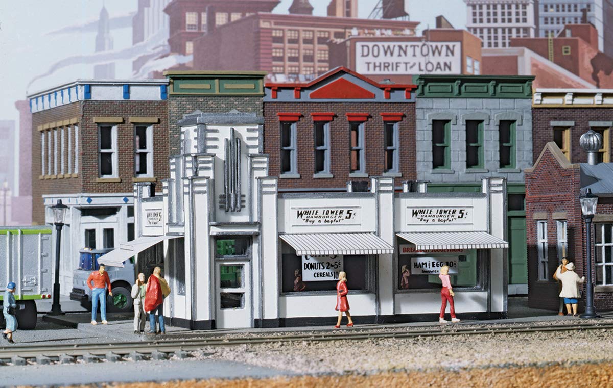 Walthers Cornerstone White Tower Restaurant 933-3030 HO Scale Model Railroad - Structure Kit
