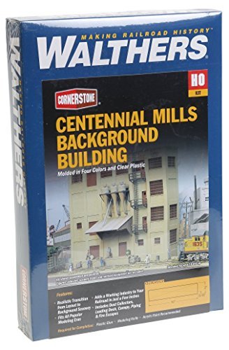 Walthers Cornerstone 933-3160 Cent Mills Bld back by Walthers