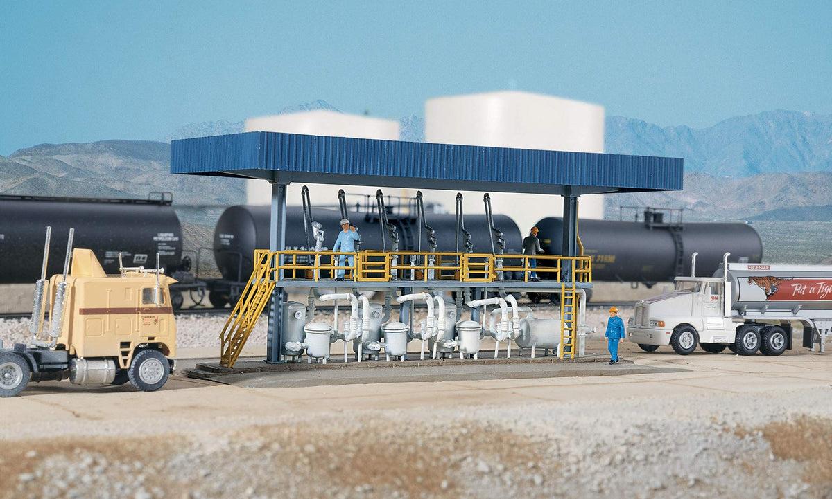 Walthers Cornerstone Tanker Truck Loading Rack 933-3169 HO Scale Model Railroad - Structure Kit