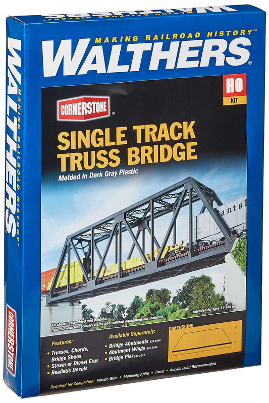 Walthers Cornerstone Series Kit HO Scale Single-Track Truss Bridge