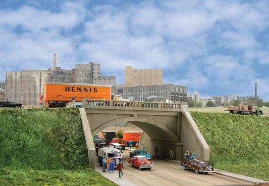Walthers Cornerstone HO Scale Street System- Arched Road Bridge Kit