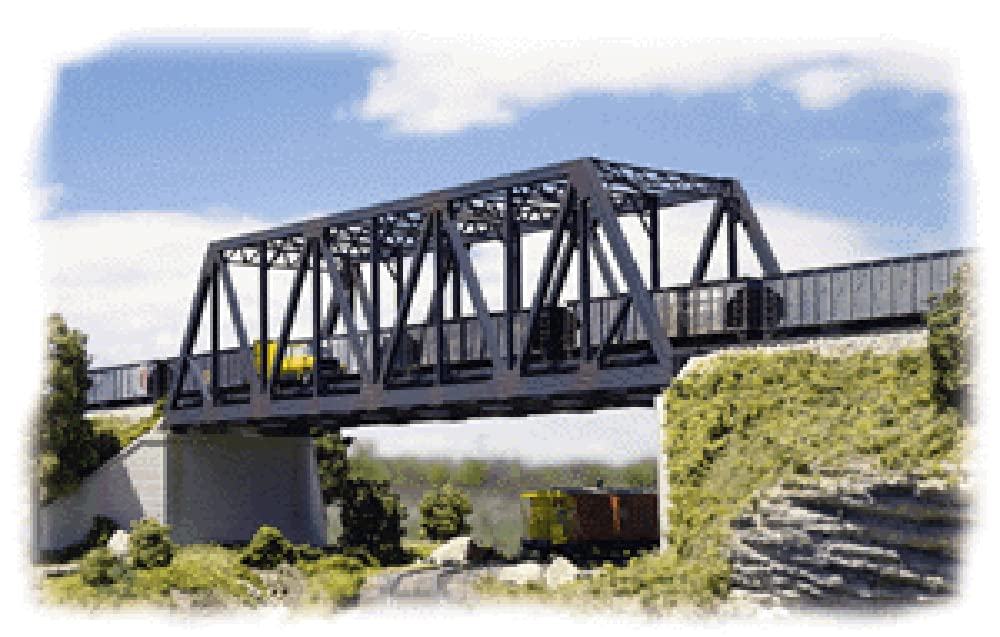 Walthers Cornerstone Double-Track Truss Bridge 933-3242 N Scale Model Railroad - Structure Kit