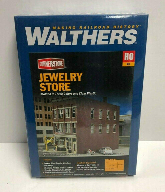 Jewelry Store WALTHERS Cornerstone HO Scale Model Kit 933-3476 Factory Sealed