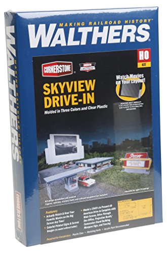 Walthers Cornerstone Skyview Drive-in Theater 933-3478 HO Scale Model Railroad - Structure Kit