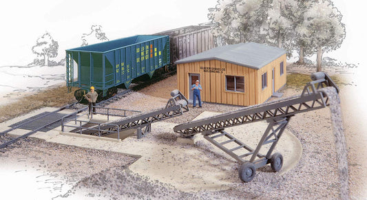 Walthers Cornerstone HO Scale Building/Structure Kit Bulk Transfer Conveyor