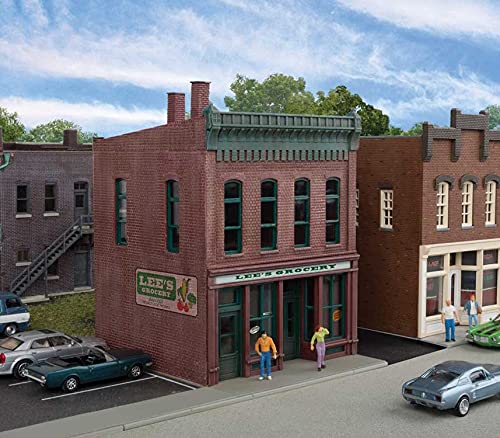 Walthers Cornerstone HO Scale Lee's Grocery Store - Kit - 3-1/2 x 4-1/4 x 4-5/8"