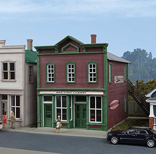 Walthers Cornerstone HO Scale Main Street Cleaners - Kit - 5 x 4-7/8 x 5-1/2"
