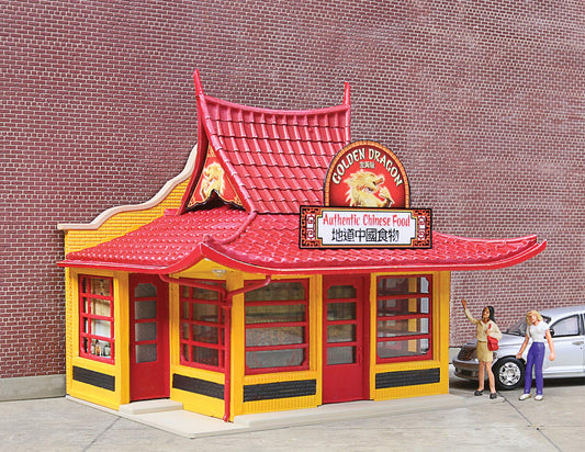 Walthers, Inc. Golden Dragon Chinese Take Out Kit, 3-1/8 x 2-1/2 X 2-5/8" 7.9 X 6.5 X 6.7cm, Multi (933-3780)