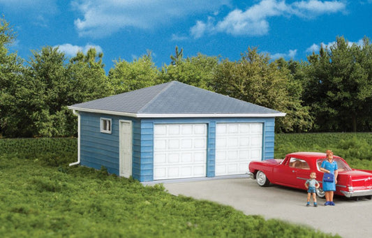 Walthers Cornerstone HO Scale Building/Structure Kit Two-Car Garage