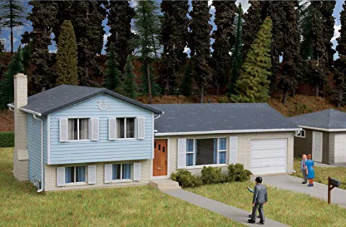 Walthers Cornerstone Split-Level House 933-3794 HO Scale Model Railroad - Structure Kit
