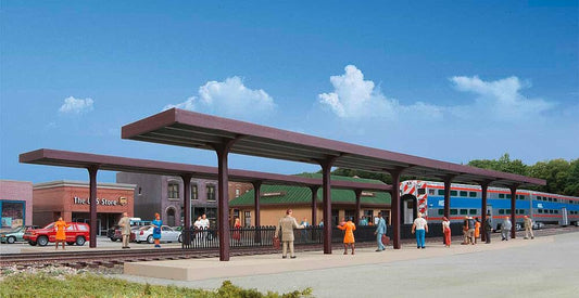 Walthers Cornerstone HO Scale Model Kit - Suburban Station Platforms, Multi-Colored