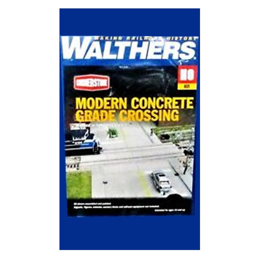 Walthers Cornerstone HO Scale Detail Kit Modern Concrete Grade Crossing