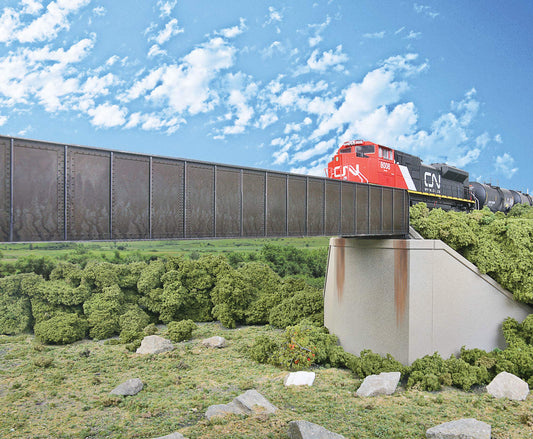 Walthers Cornerstone 90' Single-Track Railroad Through Girder Bridge 933-4503 HO Scale Model Railroad - Structure Kit