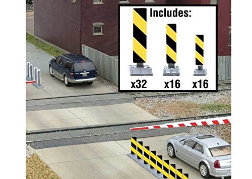 Walthers CONSTR Lane Markers-RED/WHT