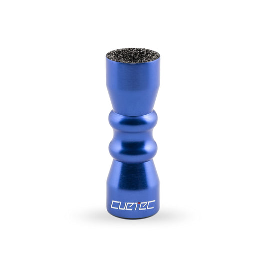 Cuetec 3-in-1 Bowtie Cue Tip Tool with Scuffer, Shaper, Pool Aerator, Blue - Portable Aluminum Snooker Tip - Premium Billiard and Pool Accessories