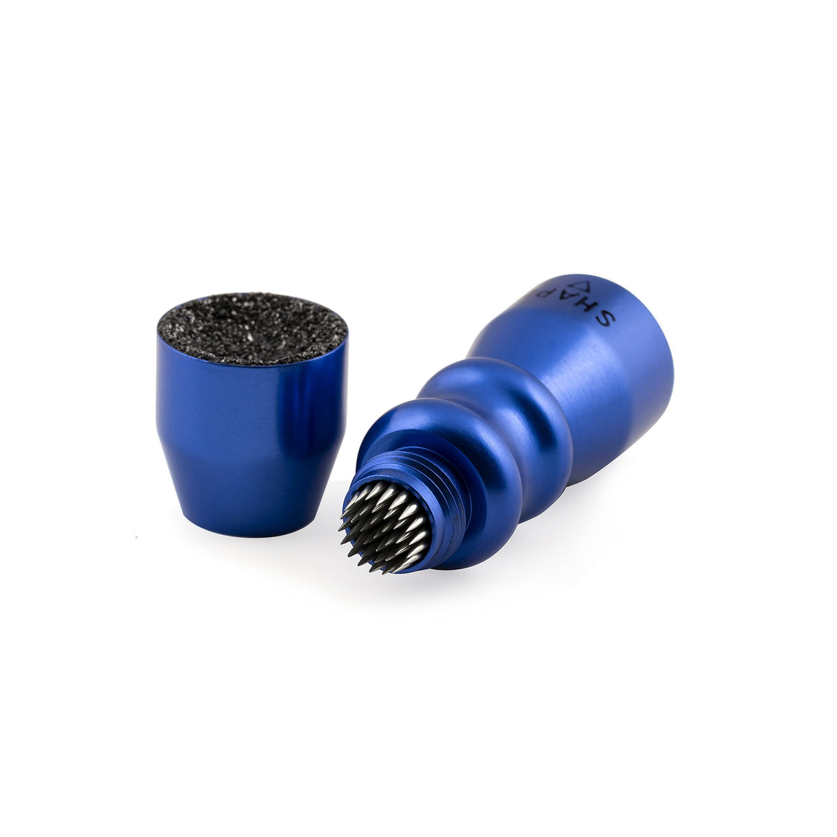 Cuetec 3-in-1 Bowtie Cue Tip Tool with Scuffer, Shaper, Pool Aerator, Blue - Portable Aluminum Snooker Tip - Premium Billiard and Pool Accessories