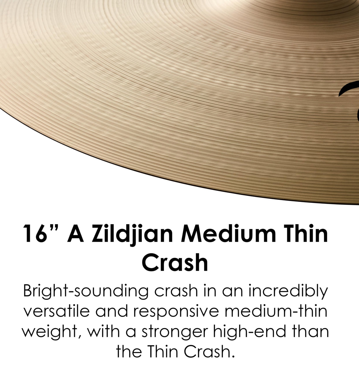 Zildjian A0230 16" A Medium Thin Crash Cymbal