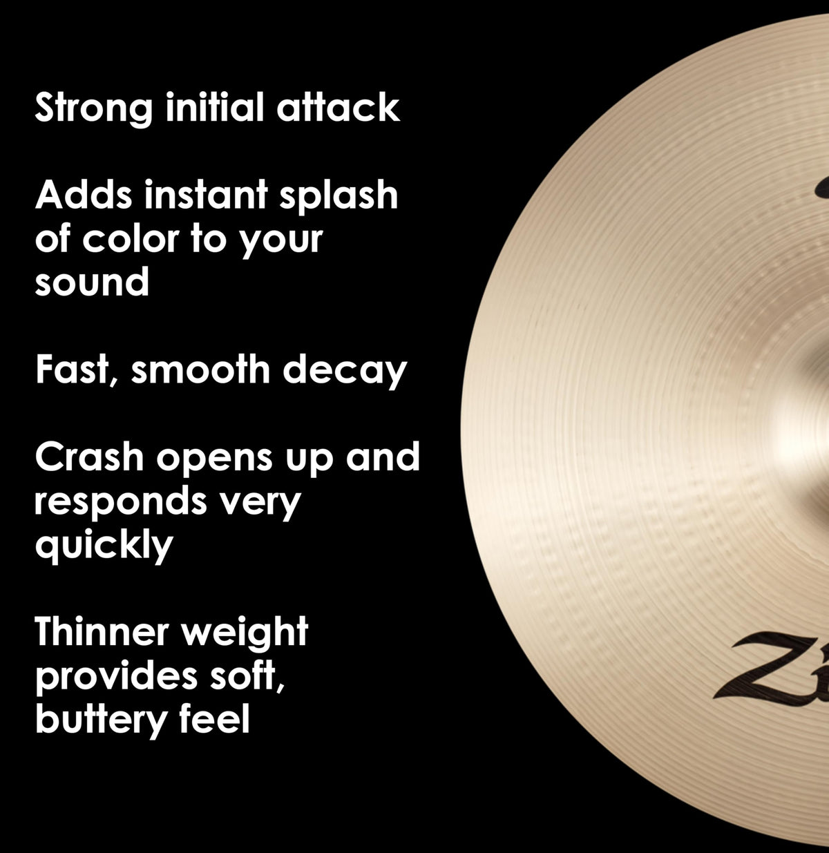 Zildjian 18" A Series Fast Crash Cymbal