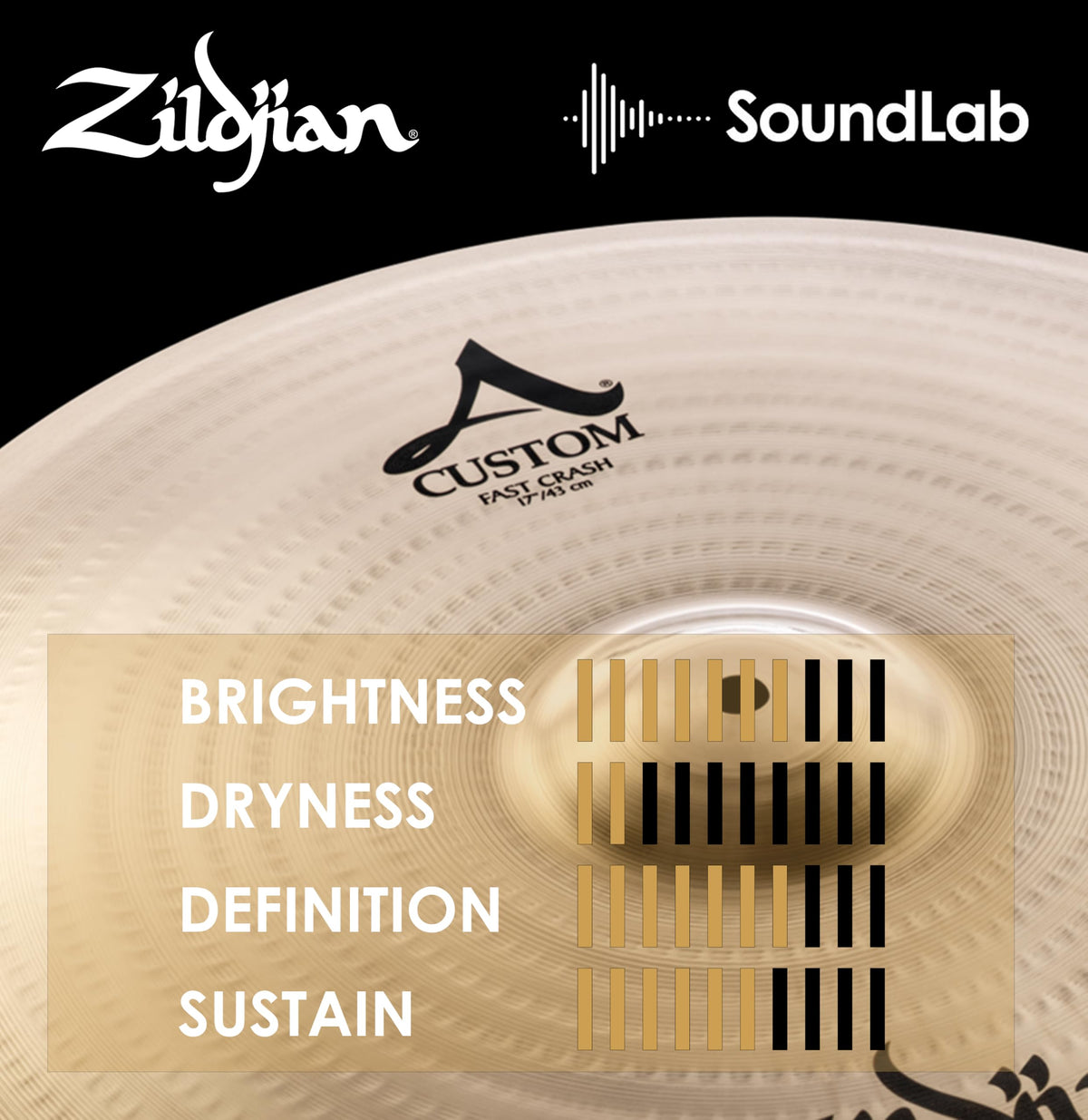 Zildjian A20533 17" A Custom Fast Crash Cymbal