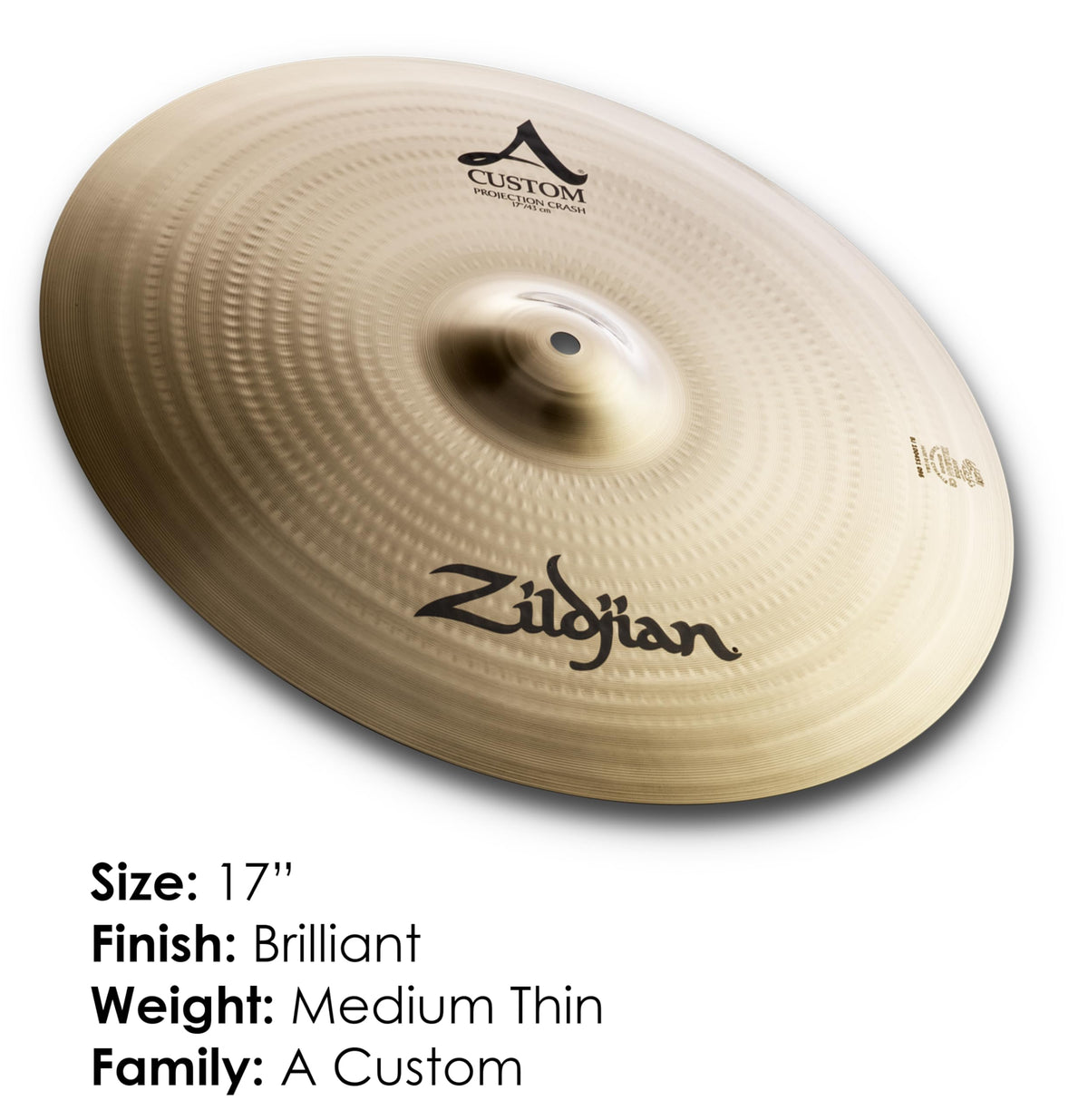 Zildjian 17" A Custom Projection Crash Cymbal